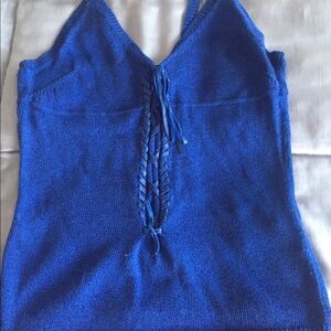 Knit spaghetti strap top